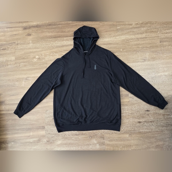 Travis Mathew Mens Pre-owned Pullover Hoodie Black Size 3XL Long Sleeve . - Picture 1 of 9